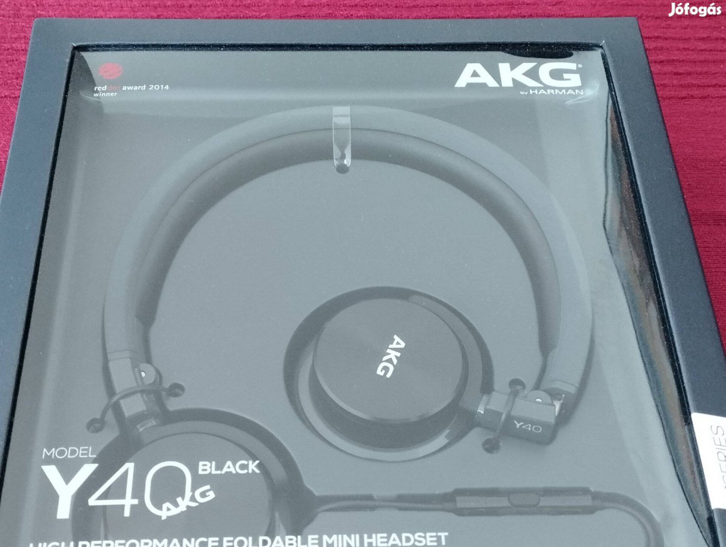 AKG Y40 fejhallgató, beépített mikrofonnal, új, bontatlan csomagolás