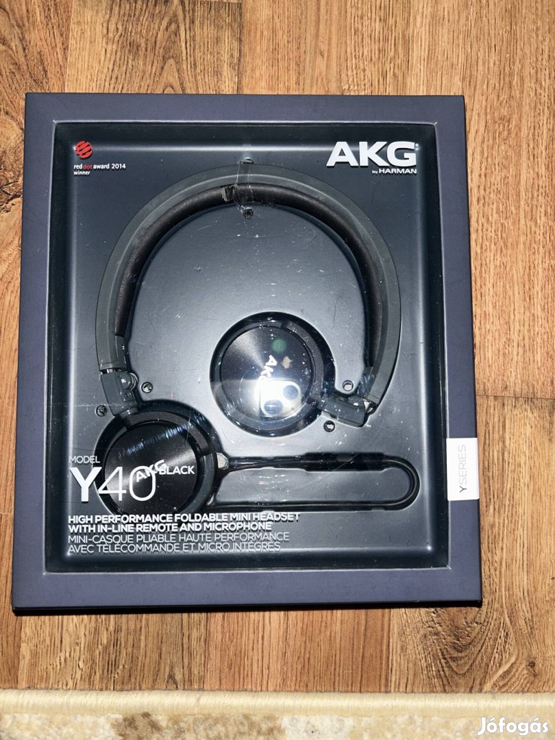 AKG Y40 fejhallgató, fekete