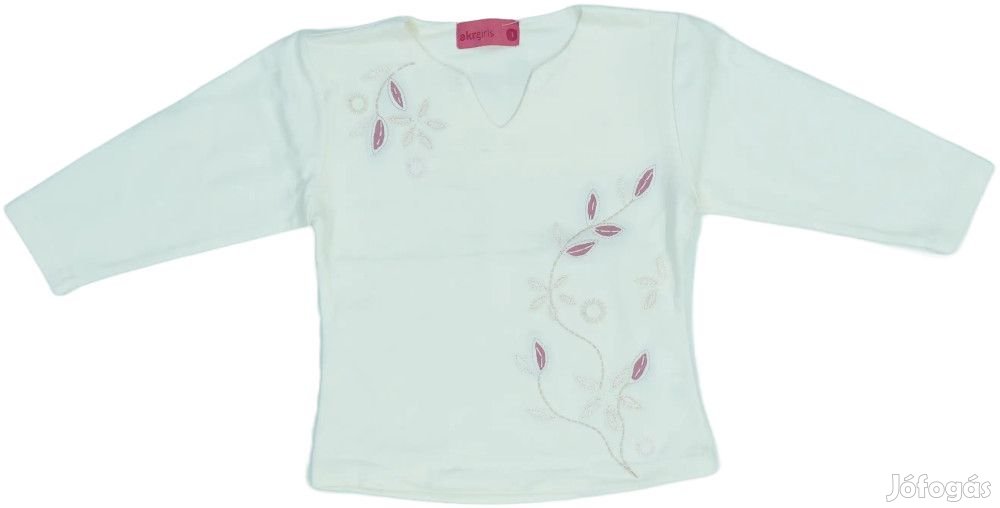AKR Girls Új (címkés) Lány Hosszú ujjú felső (Méret: 98)