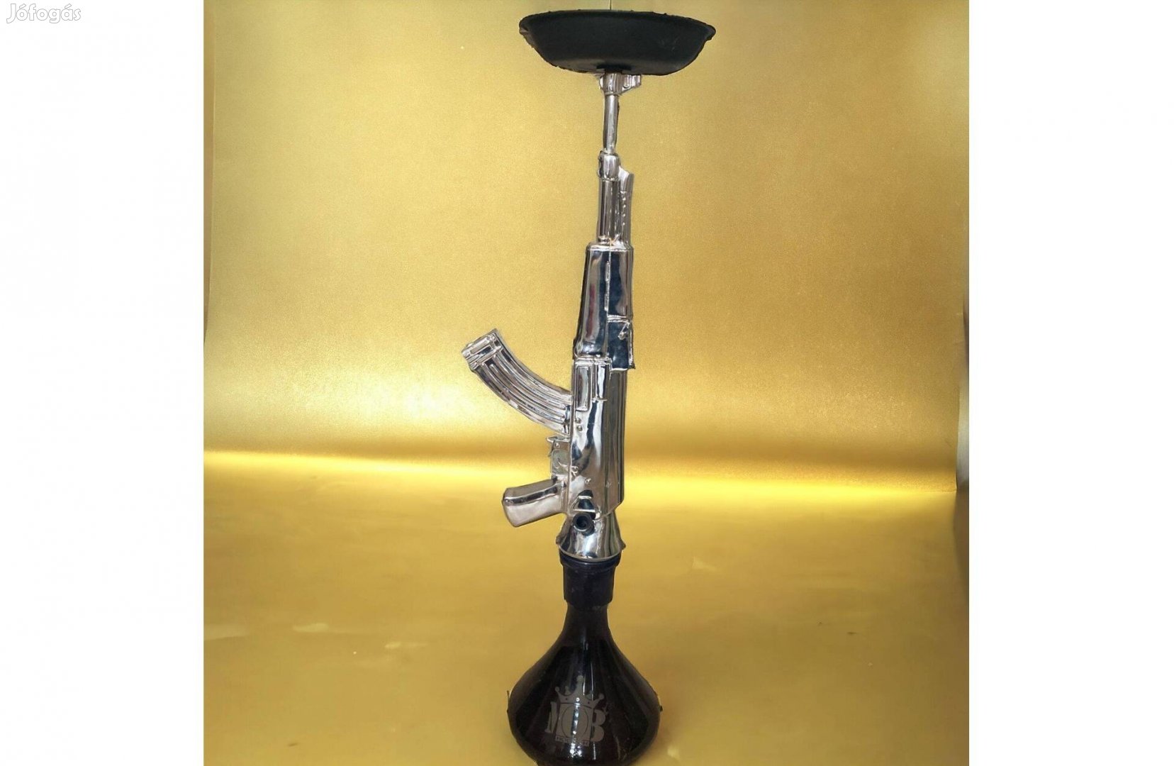 AK 47 MOB Vízipipa, fém, 70cm magas