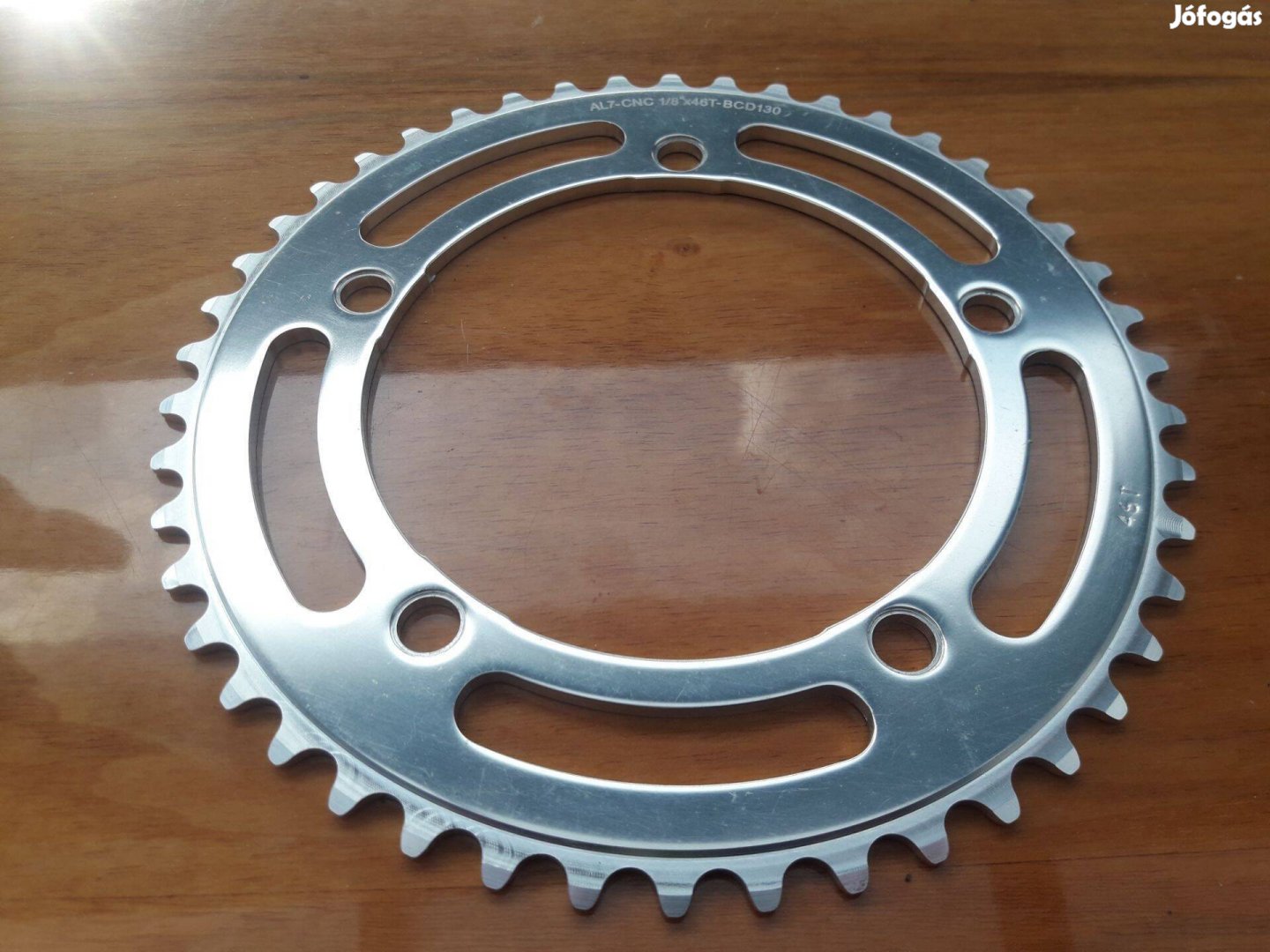 AL7-CNC 1/8" 46 fogas lánctányér, pályatányér BCD 130