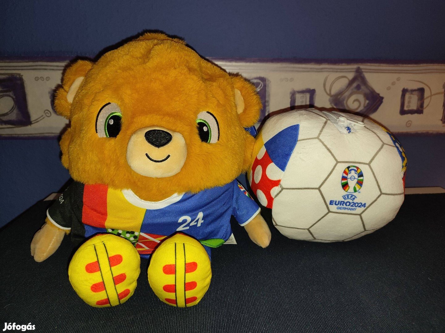 ALBART EURO2024 kifordítható eredeti kabalafigura 35 cm