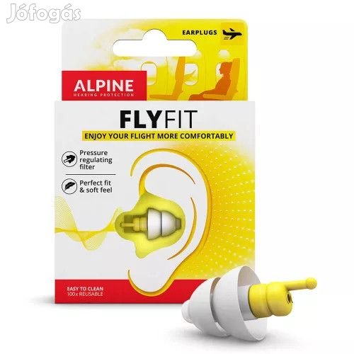 ALPINE FlyFit FÜLDUGÓ utazáshoz, repüléshez 1 PÁR