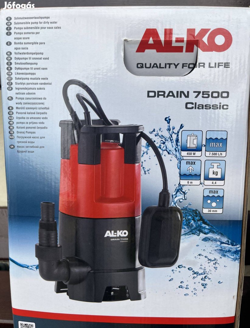 AL-KO Drain 7500 Classic szennyvízszivattyú