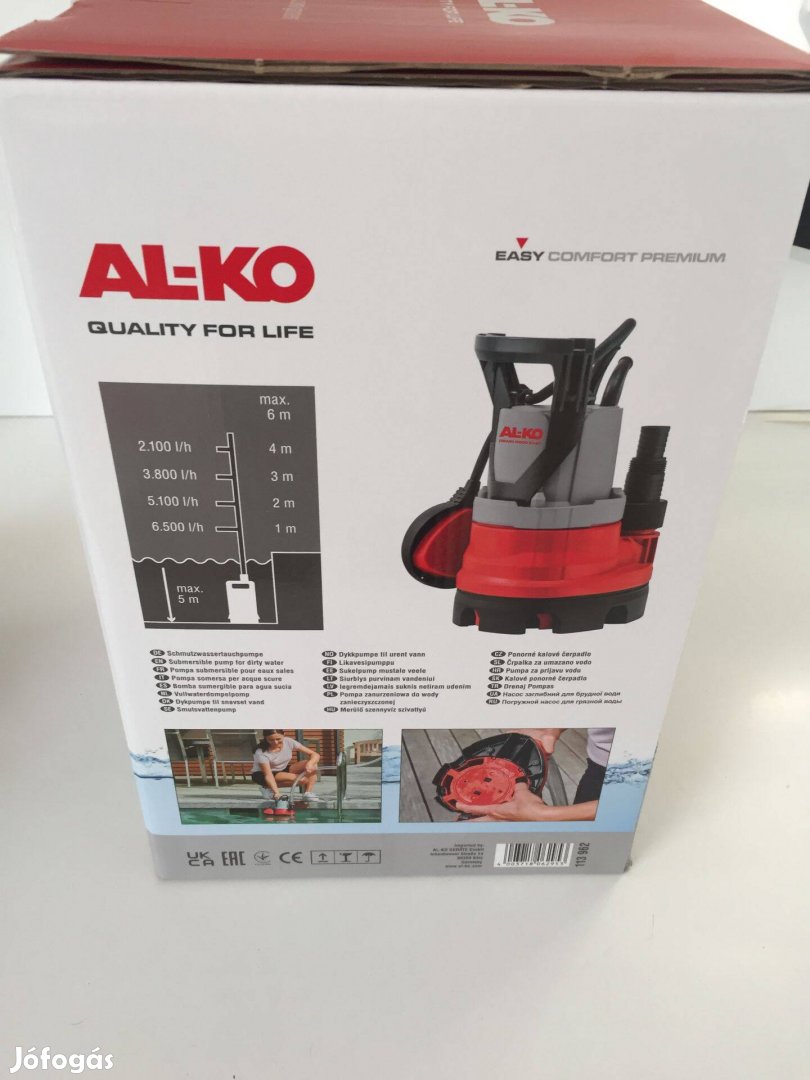 AL-KO Drain 9500 Easy Merülő Szennyvíz szivattyú 300W