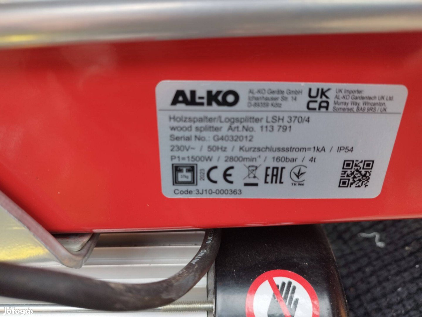 AL-KO Fahasogató LSH 370/4 Eladó