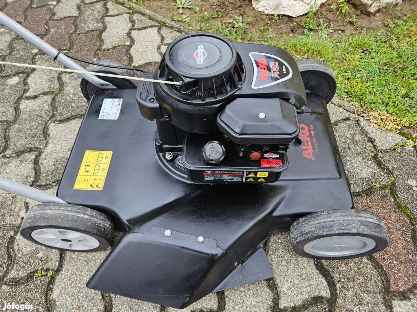 AL-KO classic alko oldalkidobós tologatós Briggs motoros fűnyíró