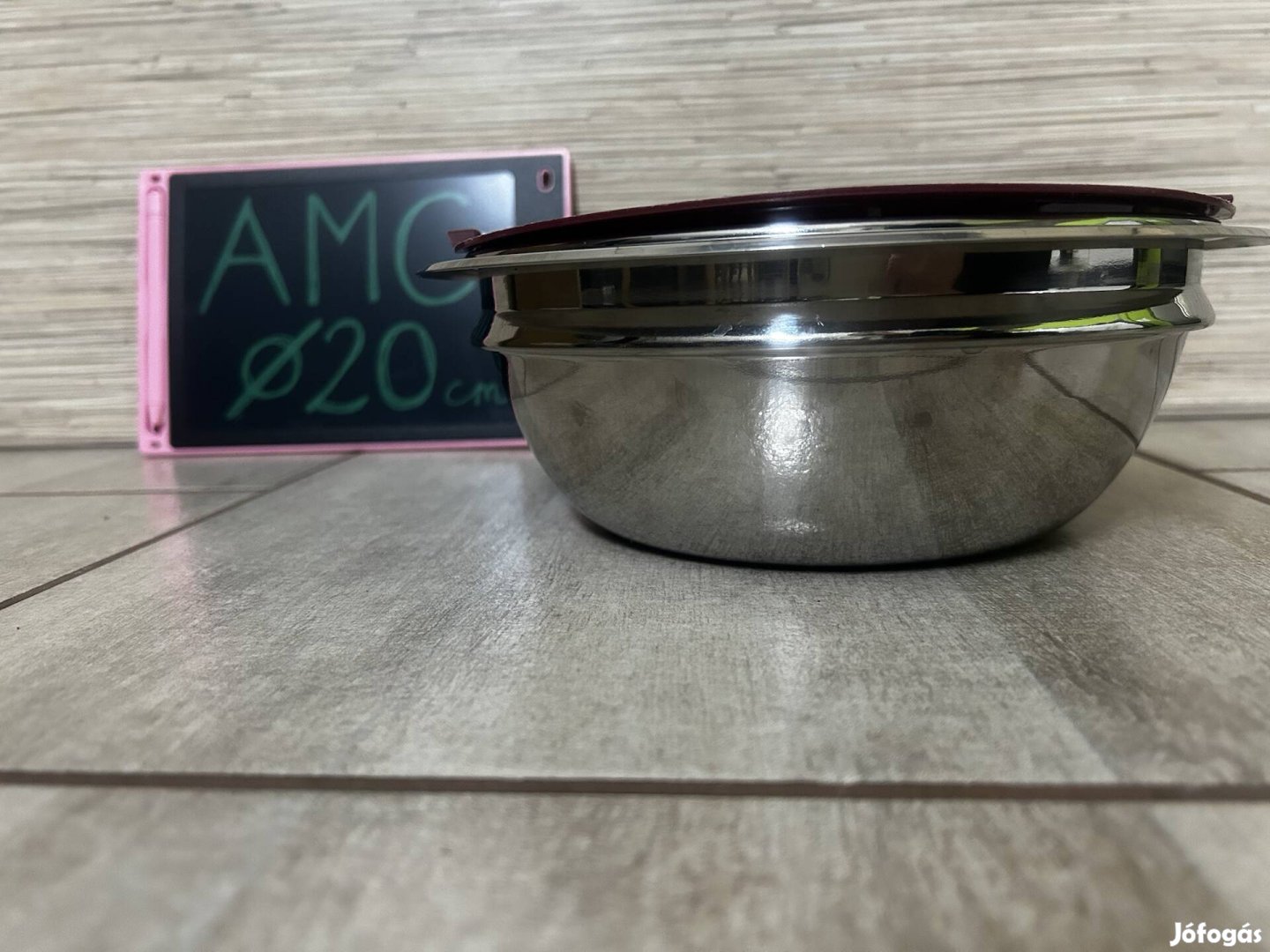 AMC rozsdamentes 20 cm-es tál kombitál