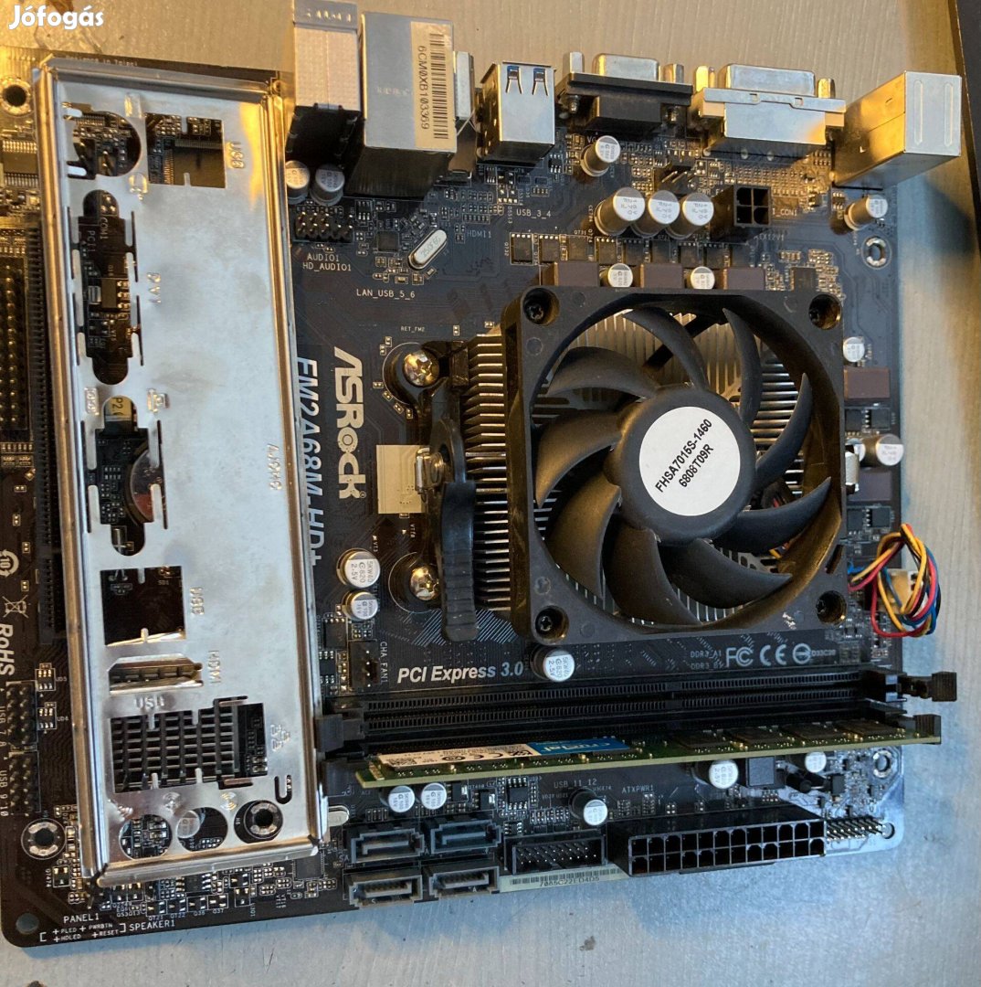 AMD A8 7600 cpu + asrock mbo + 4GB ddr3