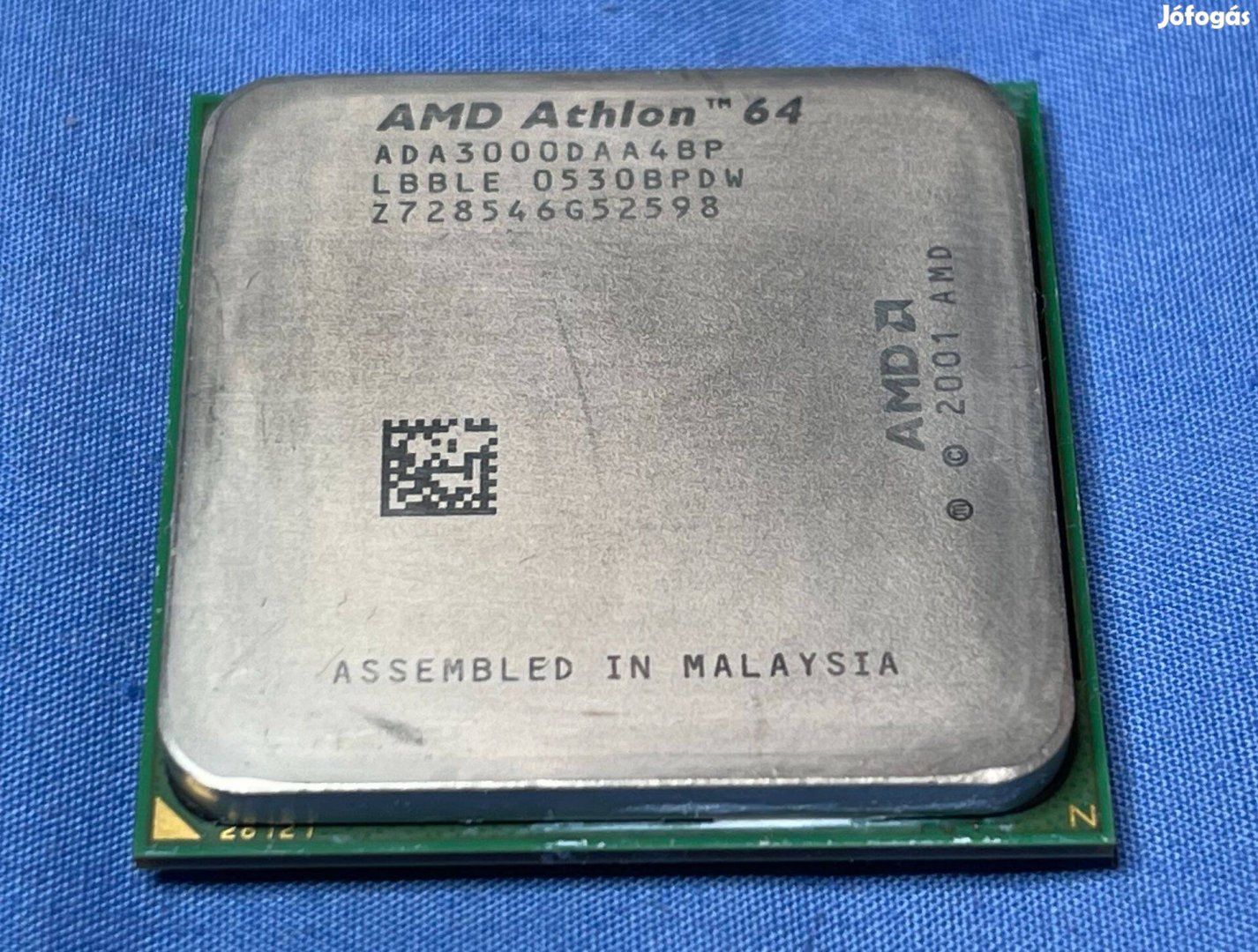 AMD Athlon 64 3000+ Socket 939 tesztelt processzor