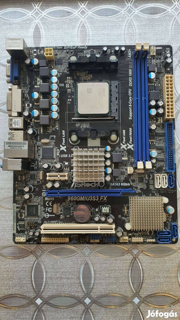 AMD FX6300 Processzor és Asrock 960GM/U3S3 FX Alaplap