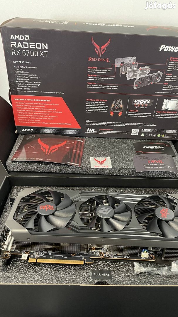 AMD RX6700XT 12GB VGA használt