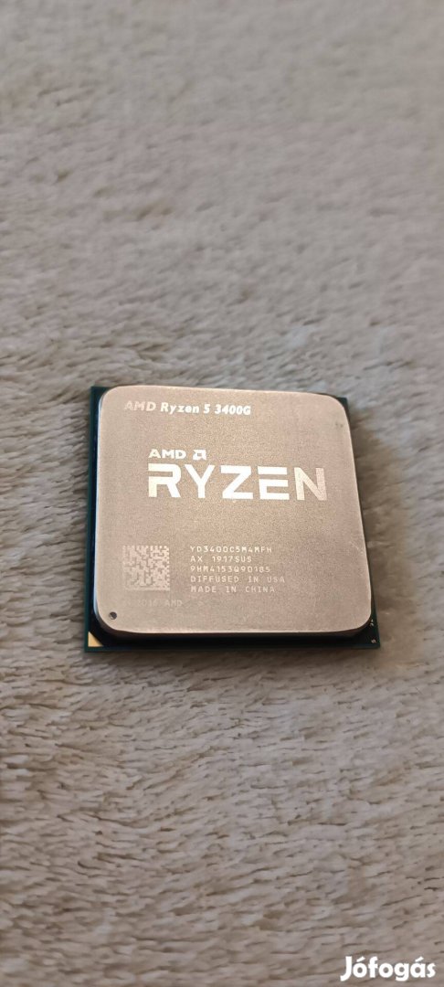 AMD Ryzen 3400G (4 mag, 8 szál) + hűtő eladó