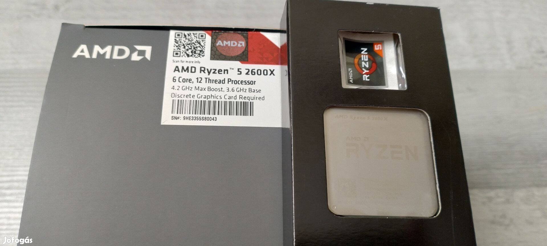 AMD Ryzen 5 2600X processzor + Arctic Freezer 34 esports hűtő