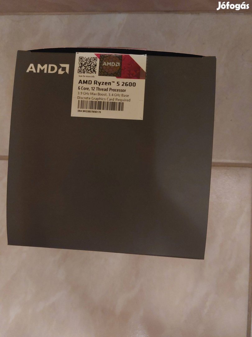 AMD Ryzen 5 2600 processzor+hűtő (használt)