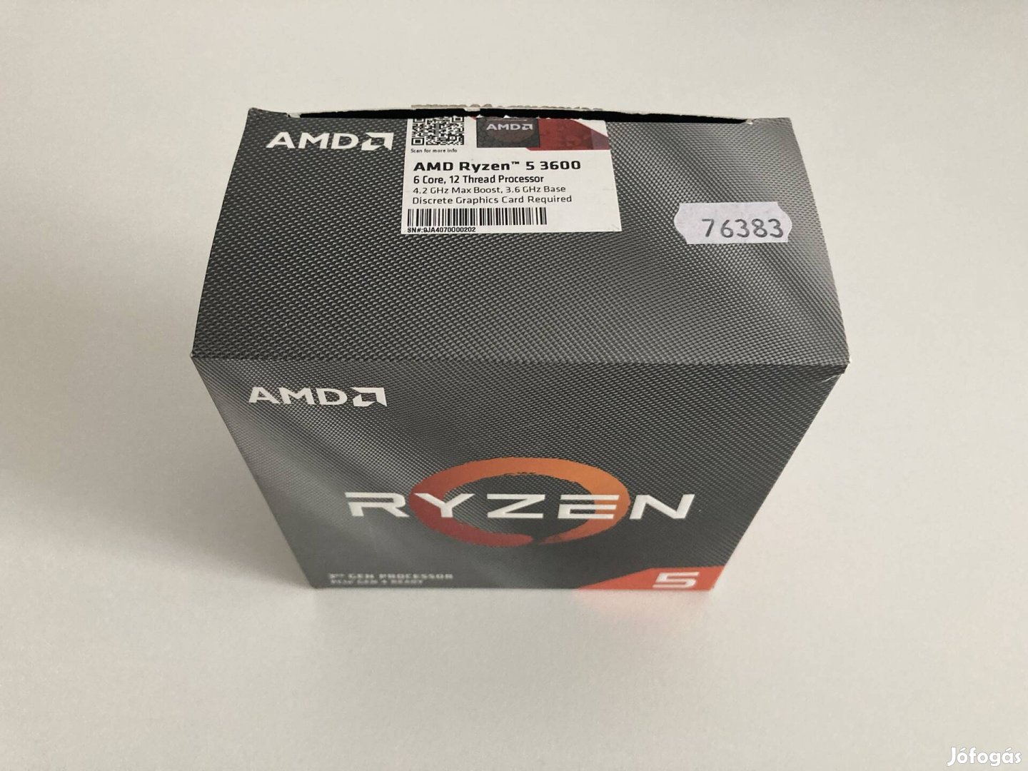 AMD Ryzen 5 3600 PC processzor+gyári hűtő