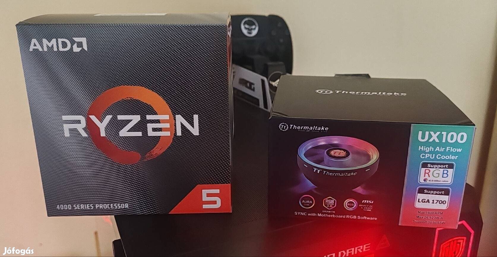 AMD Ryzen 5 4500 (garanciás)+Thermaltake ux100 hűtő