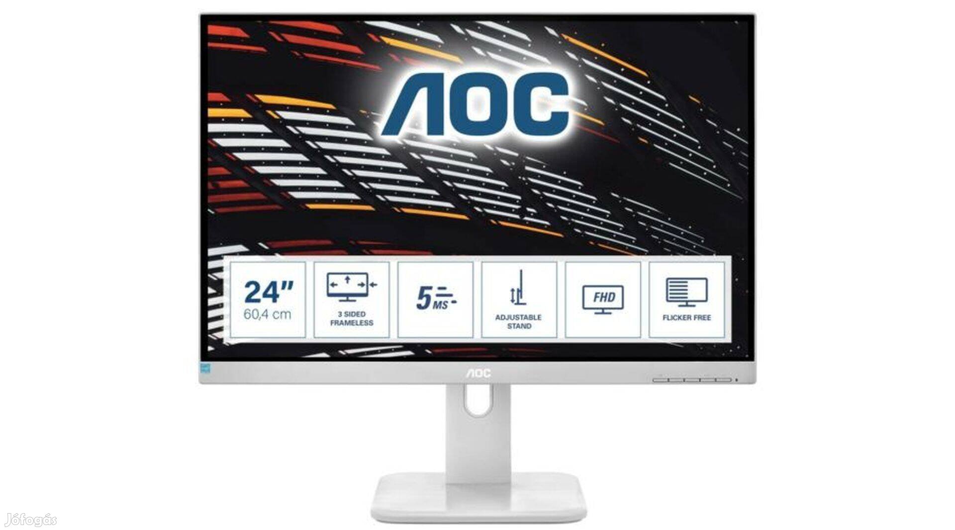 AOC 24" 24P1 IPS LED (HDMI) vékonykávás monitor