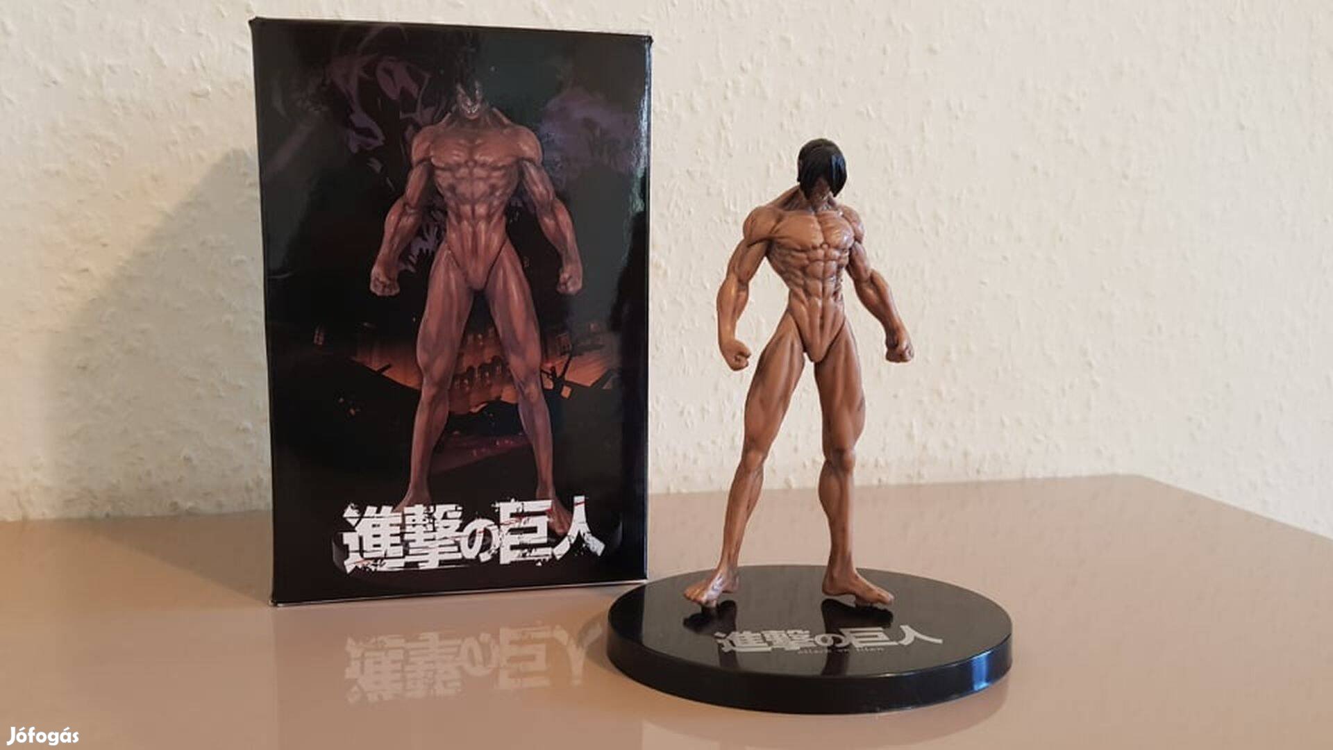 AOT Eren Jaeger Attack on Titan figura díszdobozzal 15cm Új Készleten