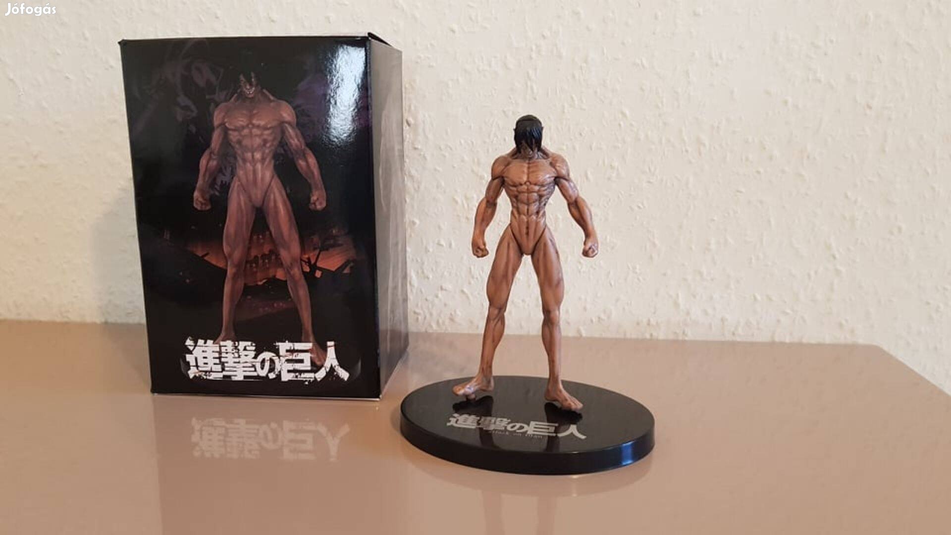 AOT Eren Jaeger Attack on Titan figura díszdobozzal 15cm Új Készleten