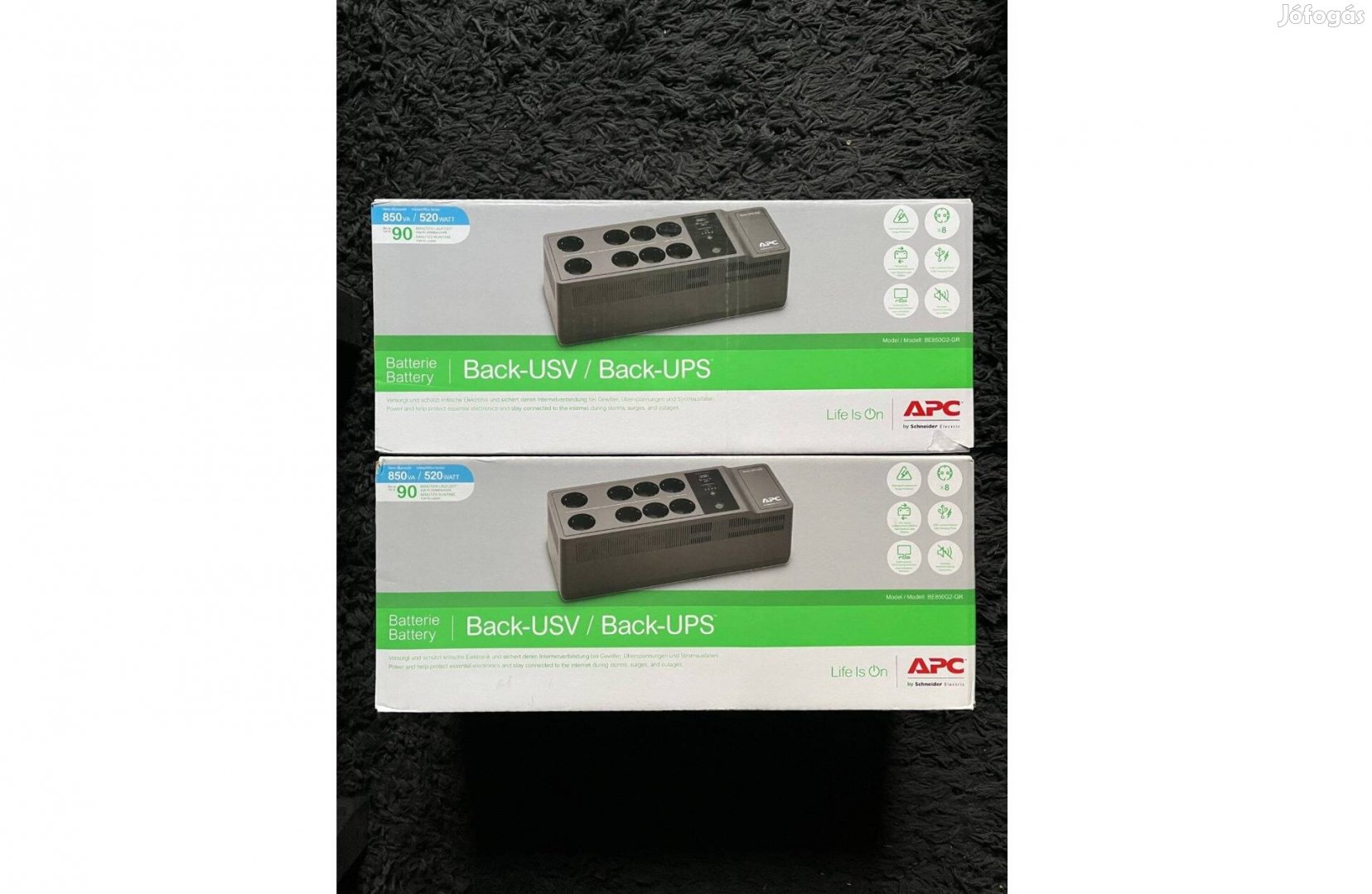 APC Back-UPS 850 VA szünetmentes akkumulátor