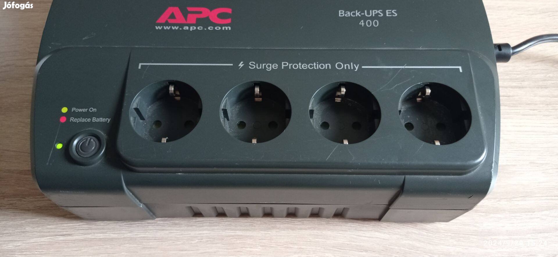 APC Back-UPS Es 400 szünetmentes tápegység