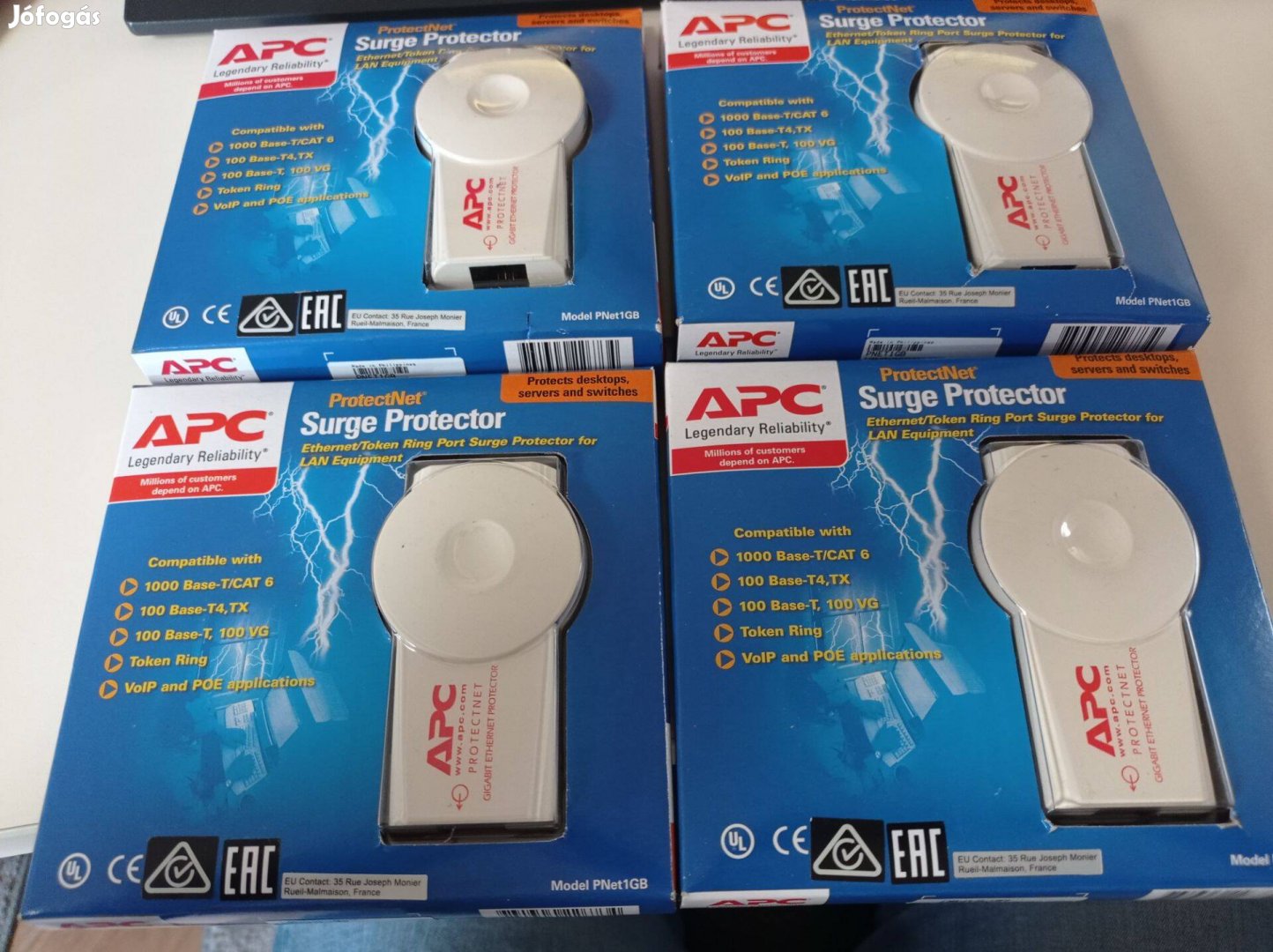 APC Protectnet Ethernet (RJ-45 1 GB) túlfeszültségvédő