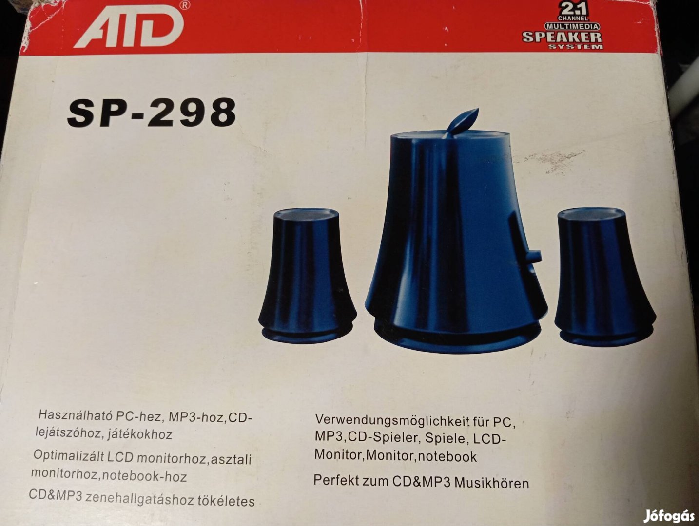 ATD SP-298 6,5W 2.1 hanszóró mély hangfal