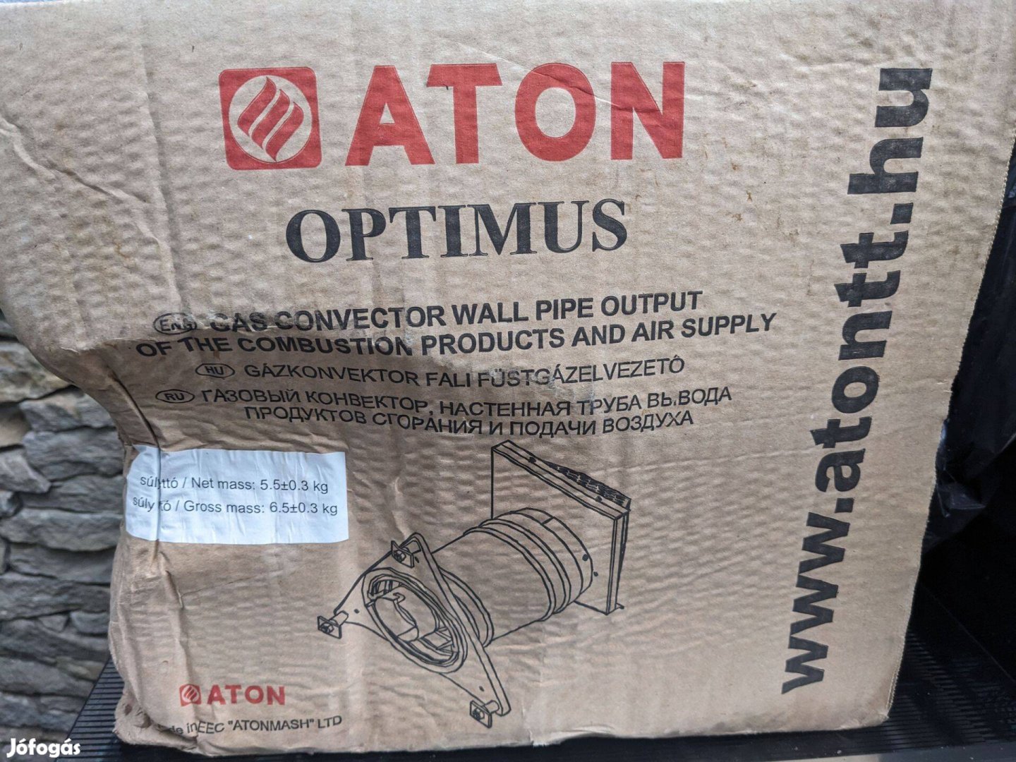 ATON optimus konvektor kémény füstgázelvezető eladó