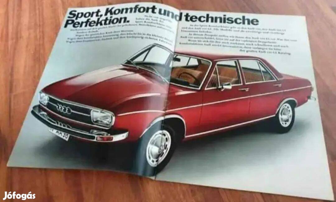 AUDI 100 C1 Prospektus 1972 Német Nyelv
