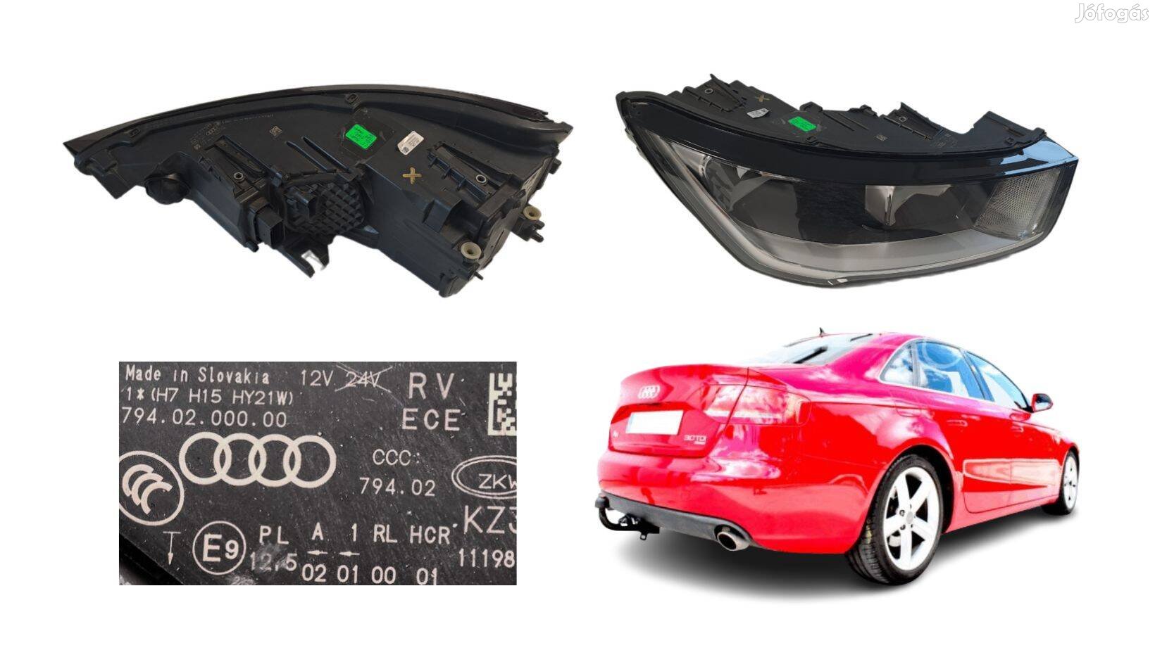 AUDI A1 8X jobb első fényszóró cikkszám 8XA941004