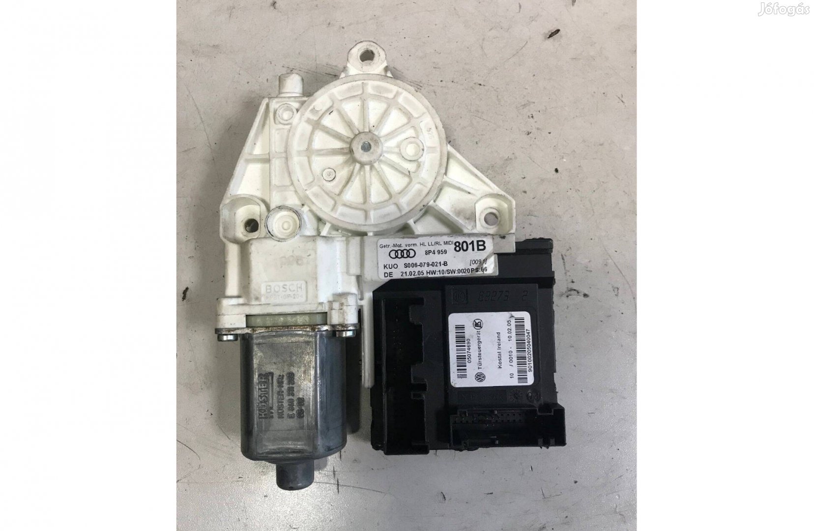 AUDI A3 8P / bal első ablakemelő motor 8P4 959 801 B