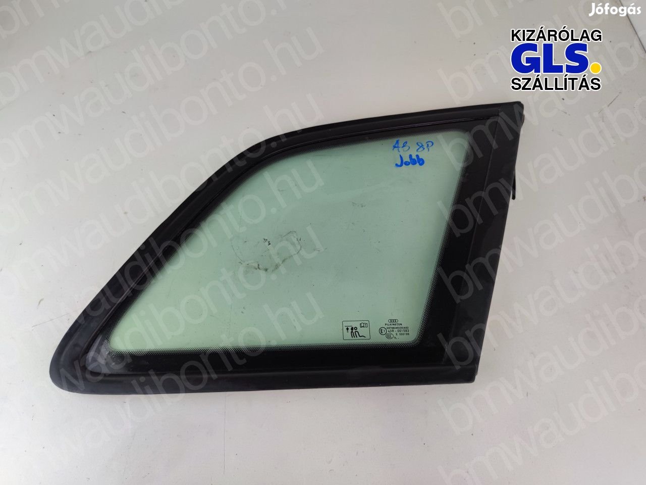 AUDI A3 Sportback (8PA) Jobb hátsó ajtó fix kisüveg ajtóban