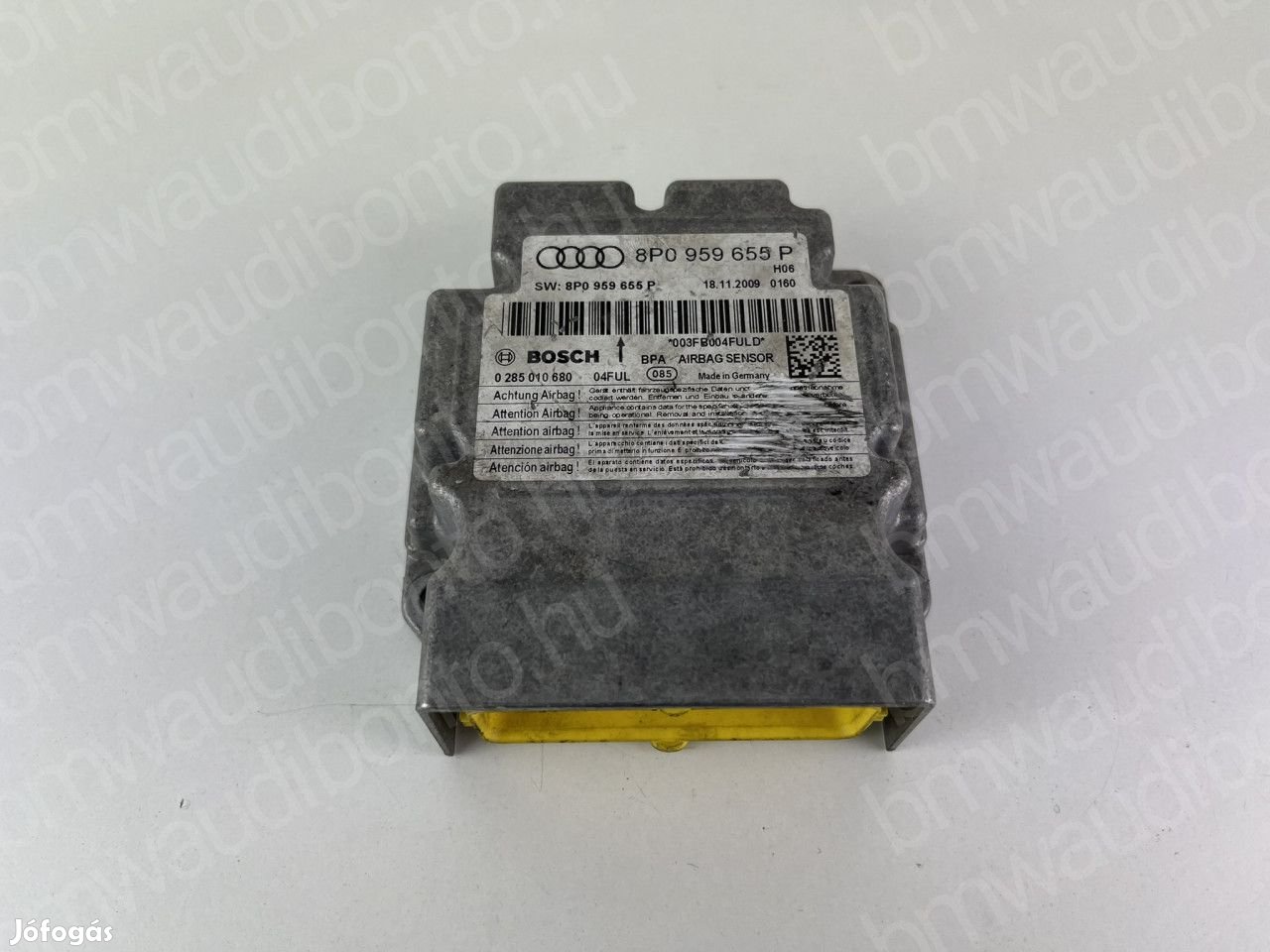 AUDI A3 Sportback (8PA) Légzsákvezérlő egység/modul (8P0959655P)