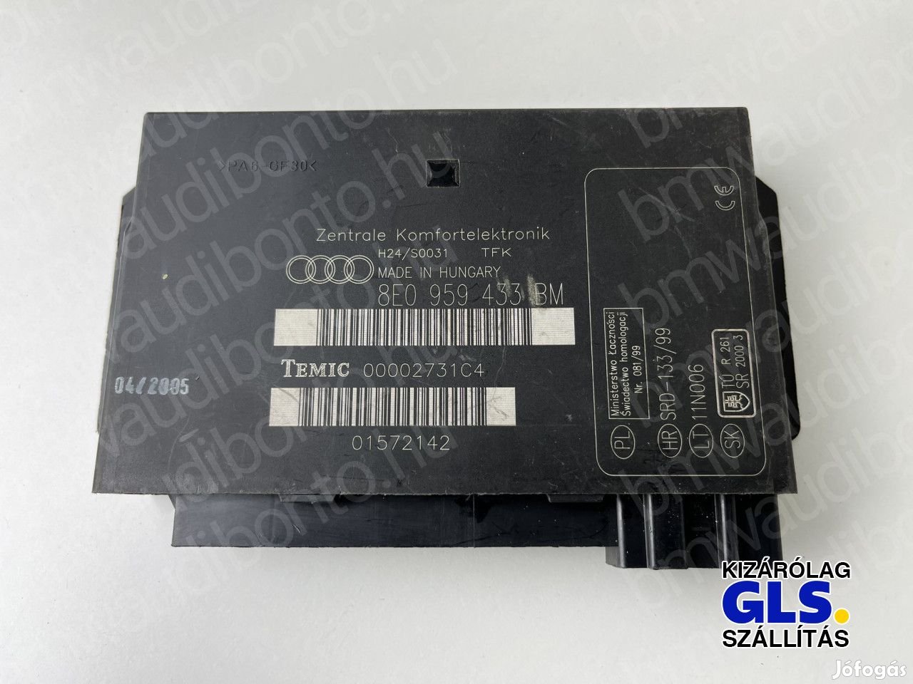 AUDI A4 B7 8EC Komfort vezérlőegységmodul 8E0959433BM,