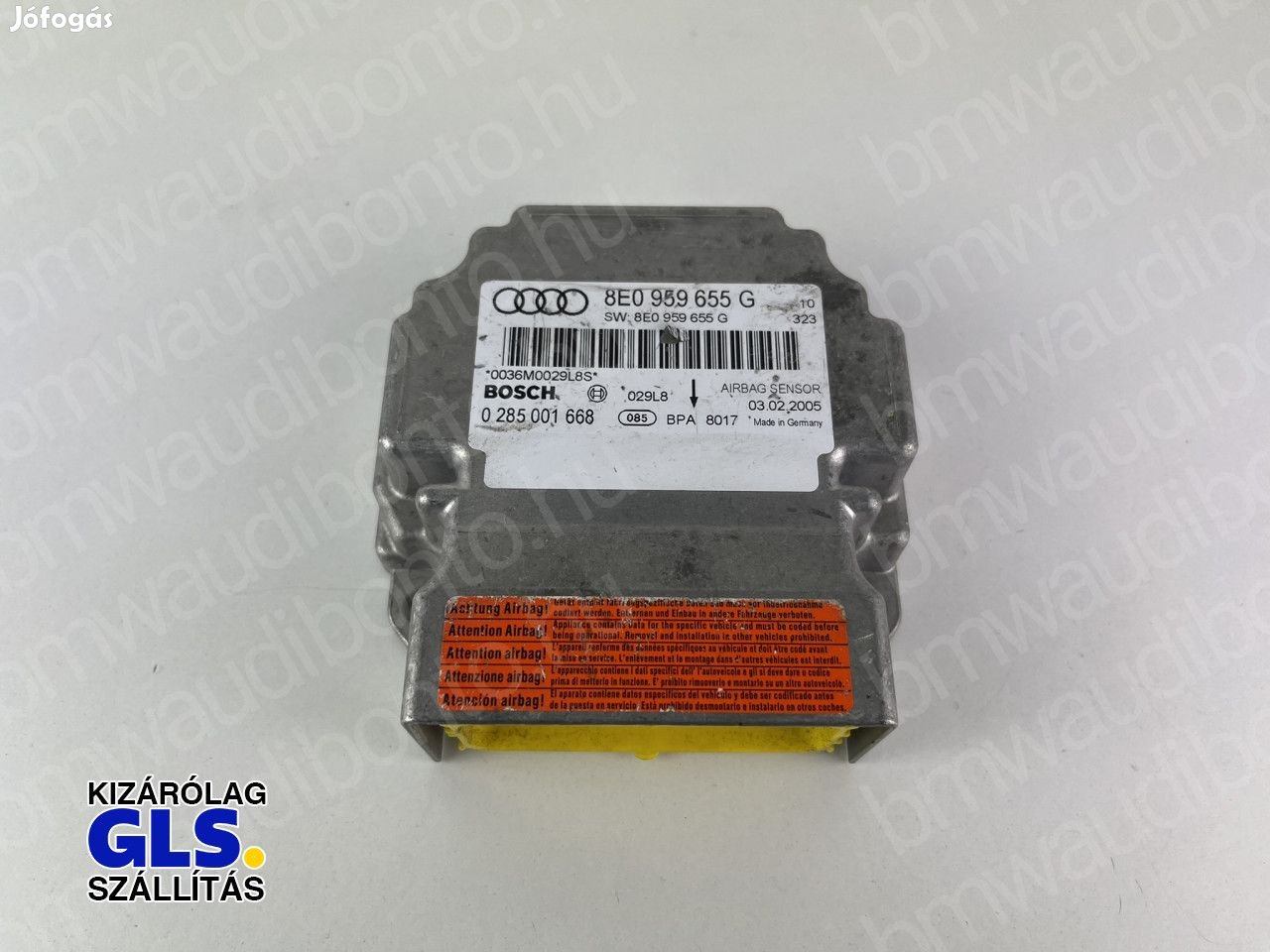 AUDI A4 B7 (8EC) Légzsákvezérlő egység/modul (8E095655G)