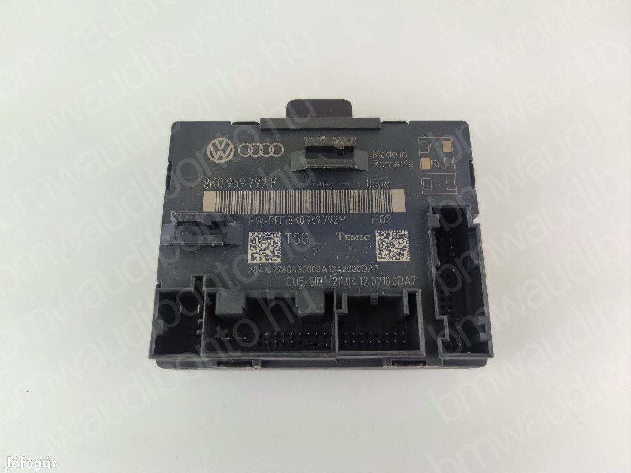 AUDI A4 B8 (8K2) Jobb első ajtó vezérlőegység/modul (8K0959792P)