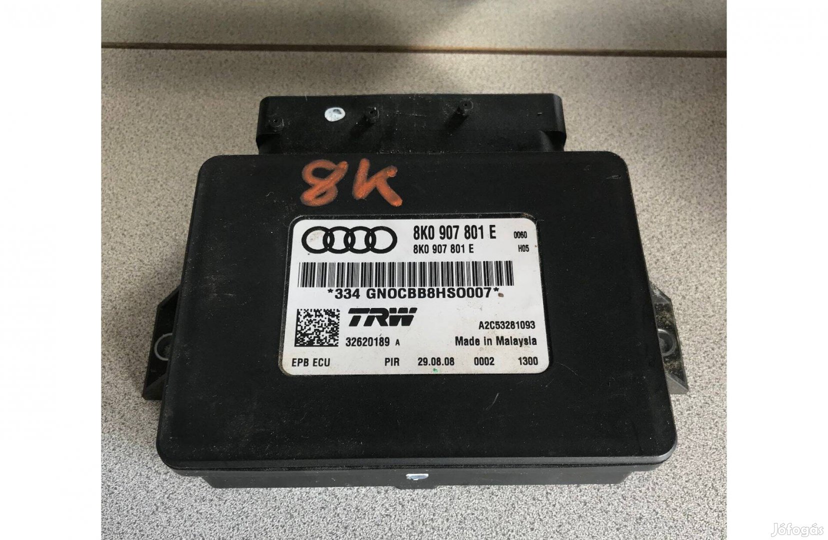 AUDI A4 B8 - kézifék vezérlő 8K0 907 801 E