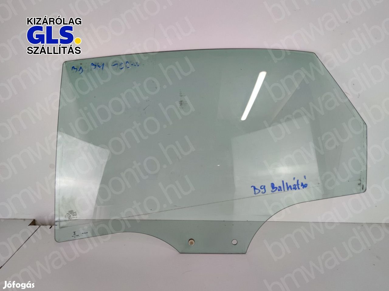 AUDI A4 B9 (8W2, 8WC) Bal hátsó ajtó ablaküveg (8W5845205)