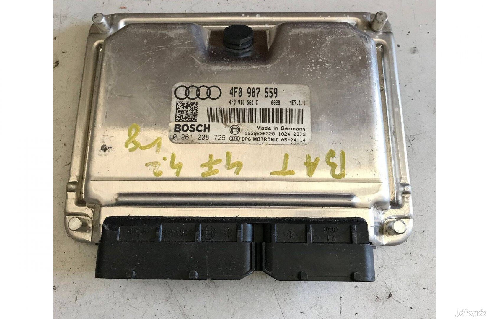 AUDI A6 4F 4,2 V8 BAT motorvezérlő 4F0 907 559