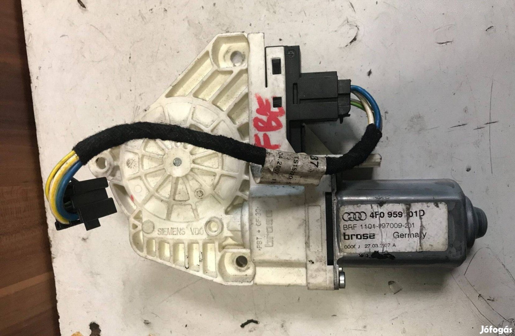 AUDI A6 4F bal első ablakemelő motor 4F0 959 701 D