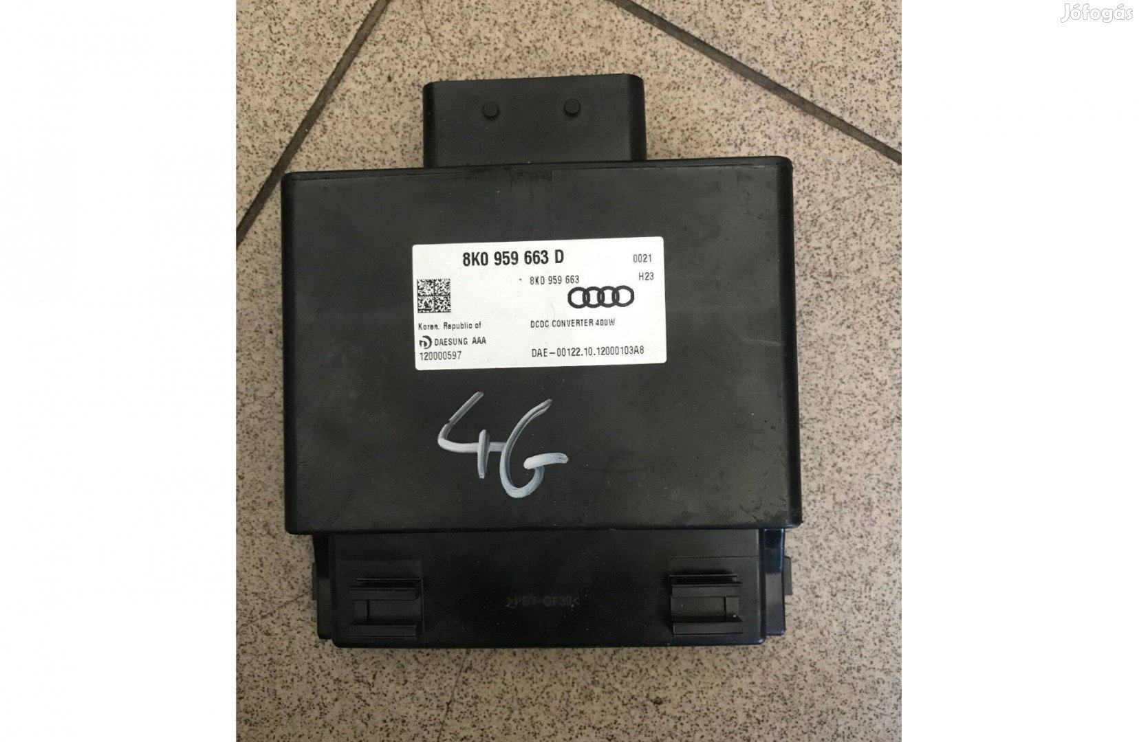 AUDI A6 4G - feszültségszabályzó 8K0 959 663 D