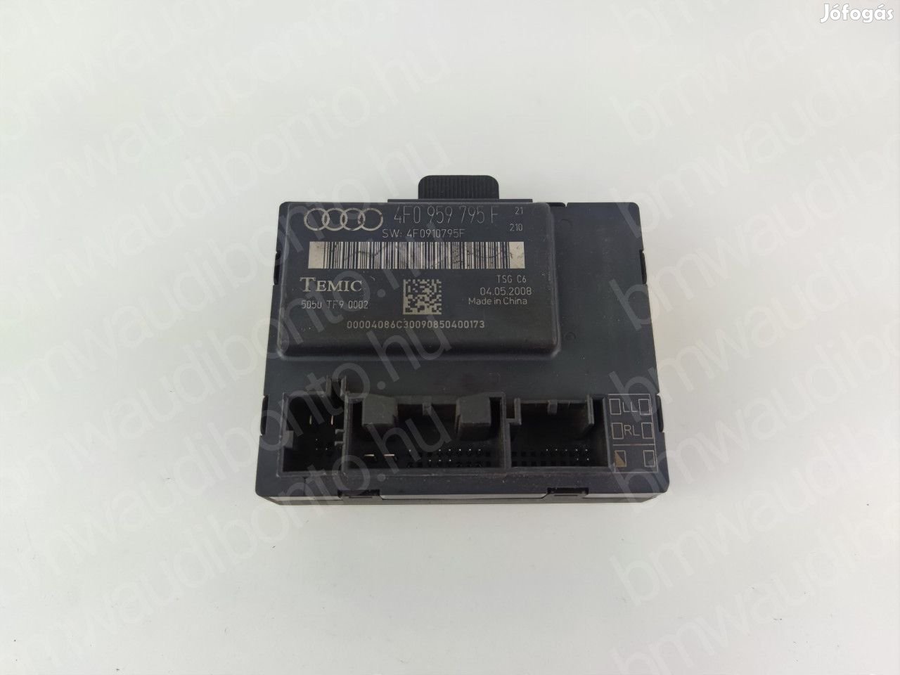 AUDI A6 C6 (4F2) Bal hátsó ajtó vezérlőegység/modul (4F0959795F)