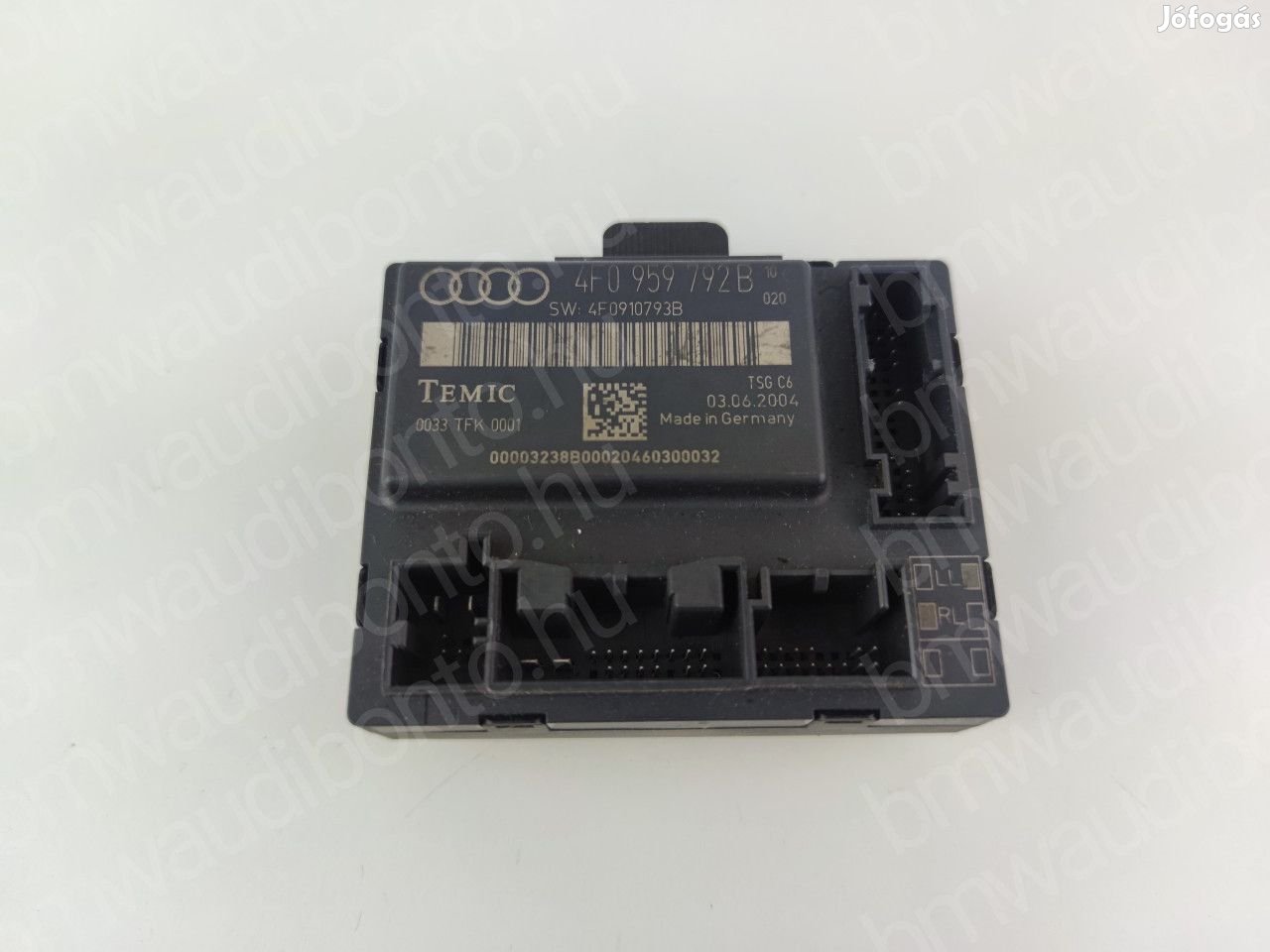 AUDI A6 C6 (4F2) Jobb első ajtó vezérlőegység/modul (4F0959792B)