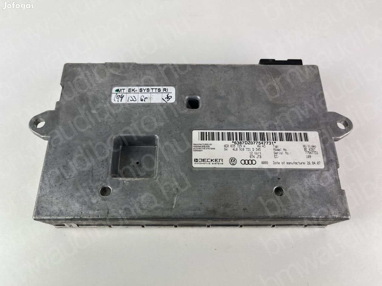 AUDI A6 C6 (4F2) Multimédia vezérlő (4E0035729A)