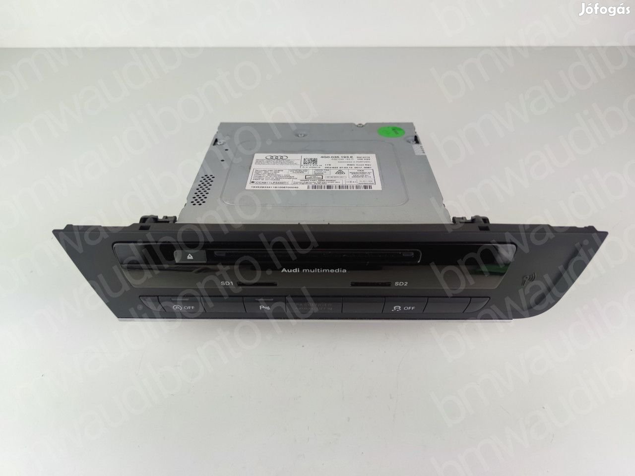 AUDI A6 C7 (4G2, 4GC) Navigációs fejegység (4G0035193E, 4G0035193B)