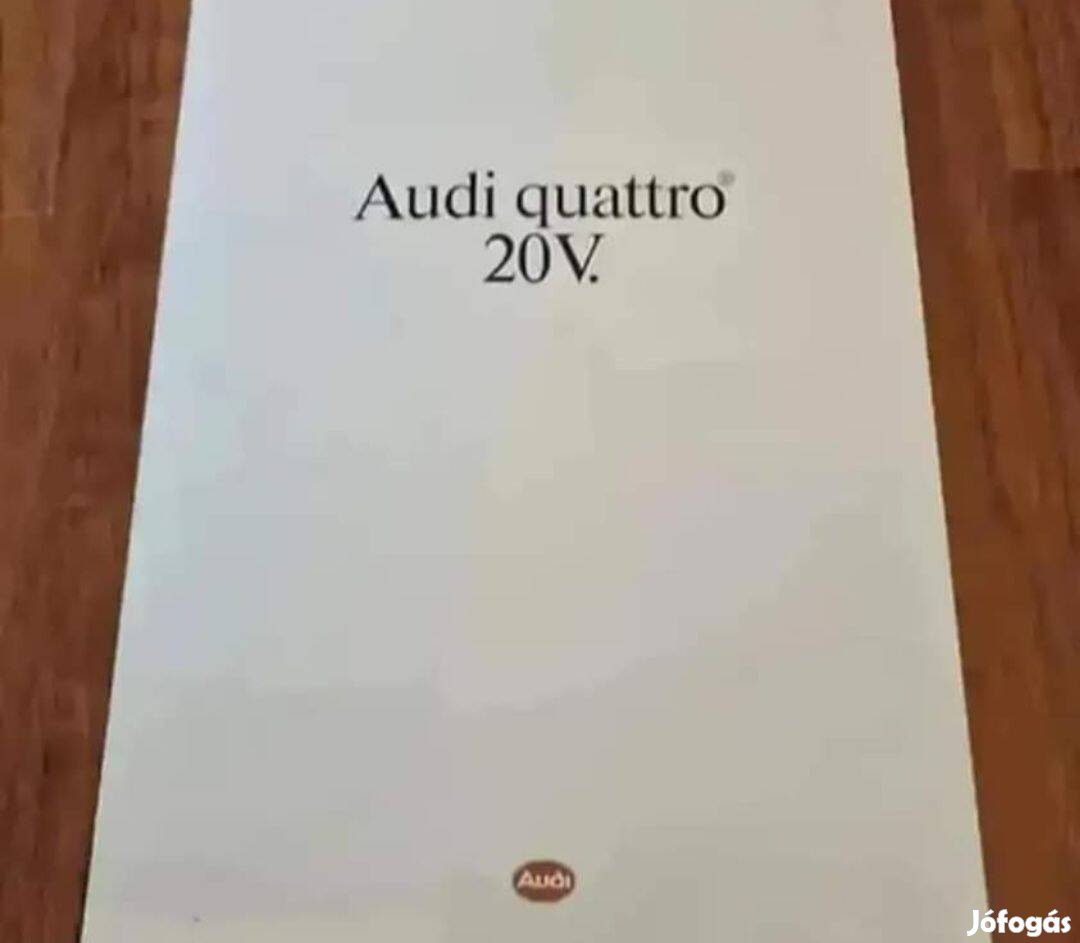 AUDI Coupé Quattro 20V Prospektus 1989 Ritkaság !!!