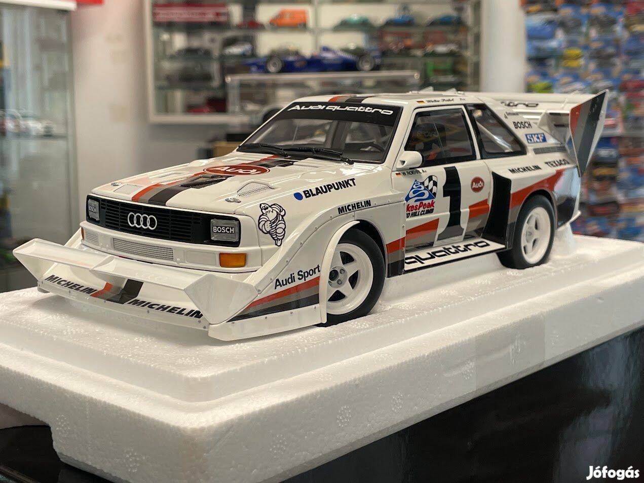 AUDI Sport Quattro S1 Sieger Pikes Peak 1987 Röhrl 1:18 Autoart 88700