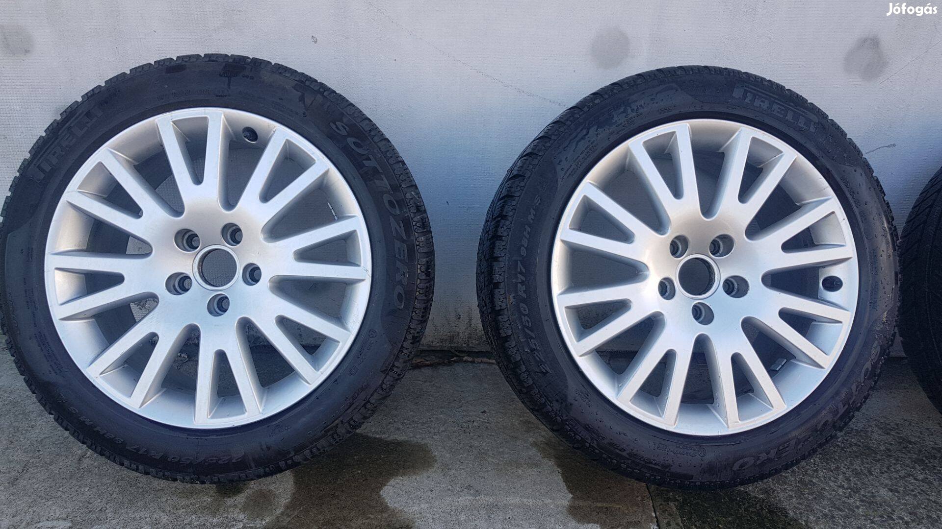 AUDI, VW 17 könnyűfém felni téli gumival 225/50 R17, alufelni