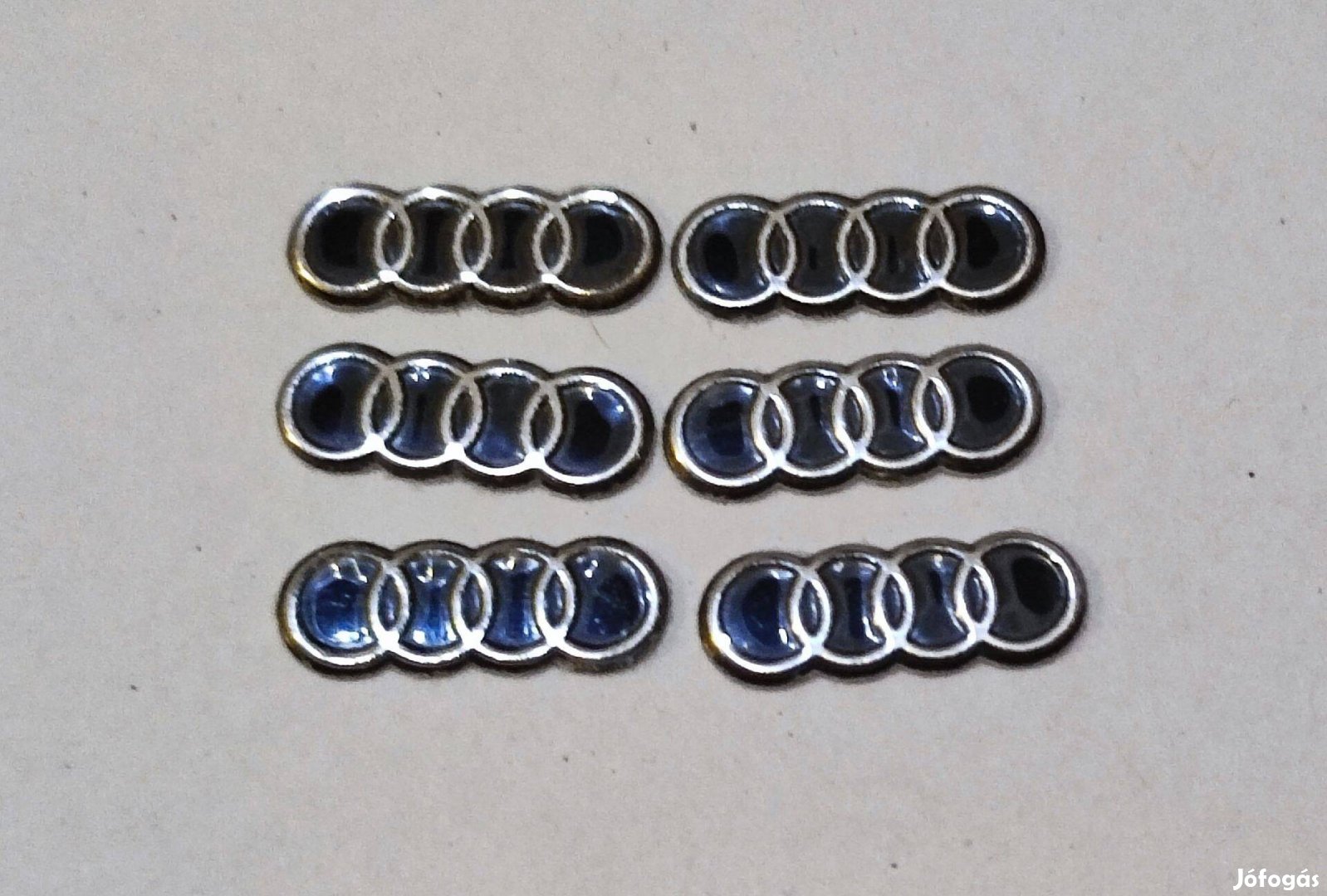 AUDI indítókulcs (autó kulcs) embléma 16x6 mm-es